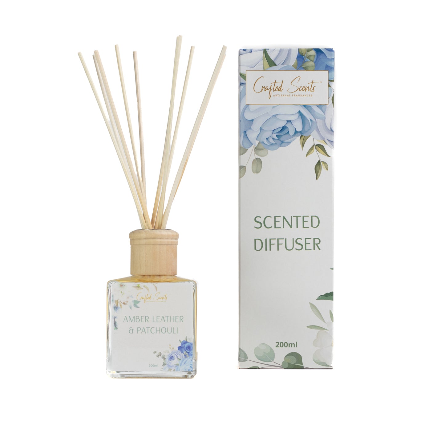 Amber Leather & Patchouli Scented Diffuser